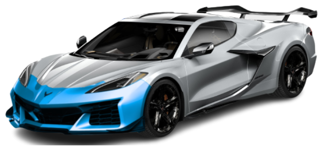 Corvette C8 Z06 with front bumper protected by paint protection film